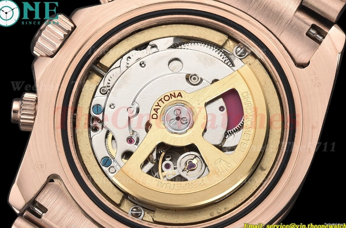 Black RG 40mm A3836 RG Gold Daytona GDF 0101